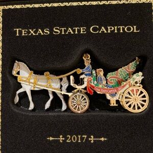 Holiday Ornament - Gold and Red